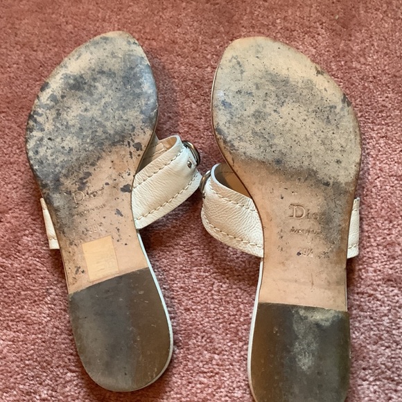 Dior T-strap slide on flats - Picture 4 of 11